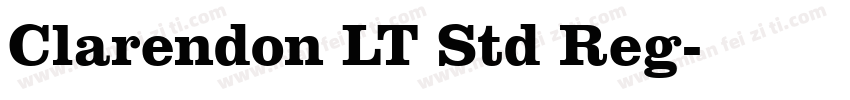 Clarendon LT Std Reg字体转换